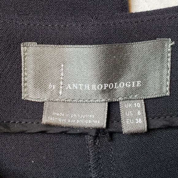 Anthropologie Women's Size 6 Pintuck Front Flare Leg Trouser Blue - Picture 7 of 10